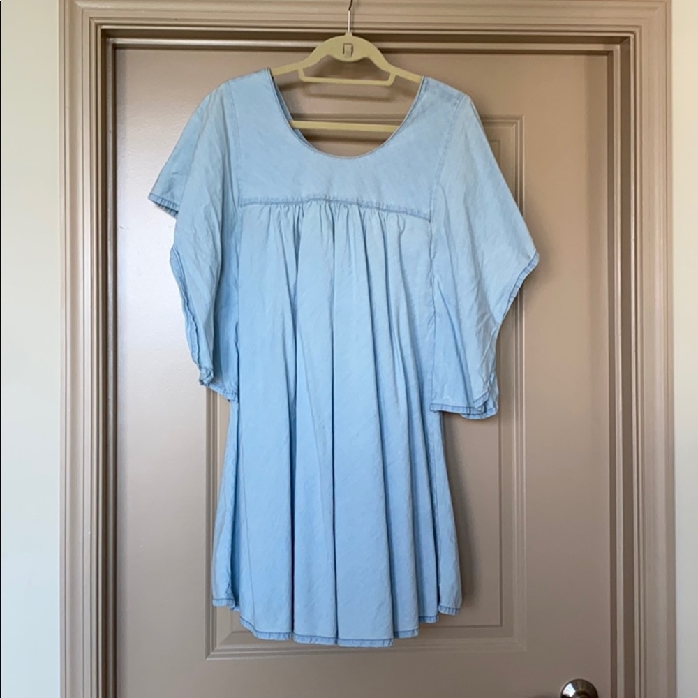 Adorable Lucky Brand knee-high denim dress
